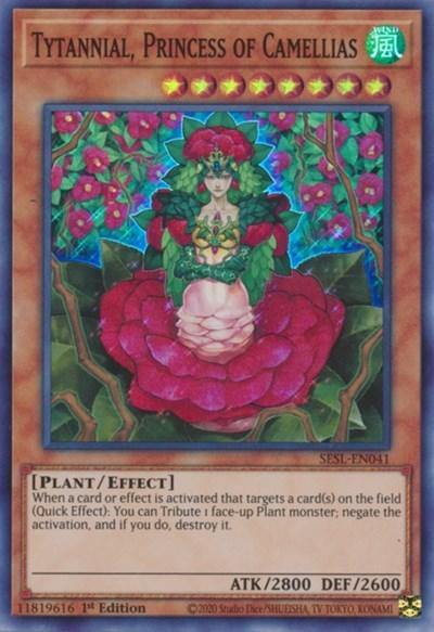 Tytannial, Princess of Camellias [SESL-EN041] Super Rare - Board Wipe
