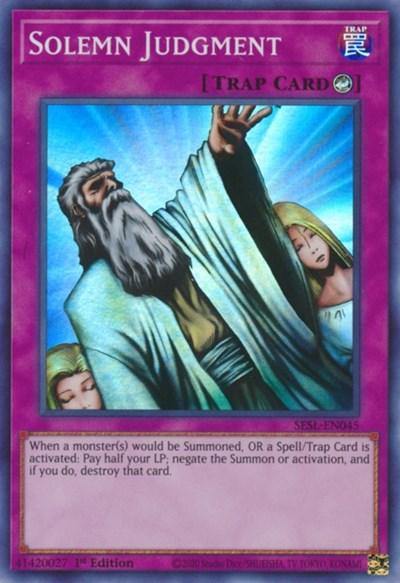 Solemn Judgment [SESL-EN045] Super Rare - Board Wipe