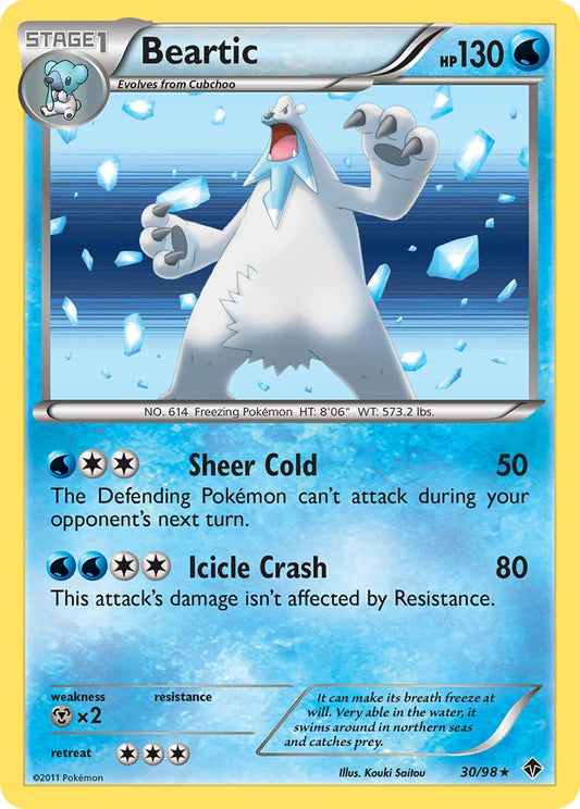 Beartic (30/98) (Cosmos Holo) (Blister Exclusive) [Black & White: Emerging Powers]