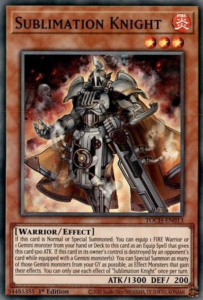 Sublimation Knight [TOCH-EN013] Super Rare - Board Wipe