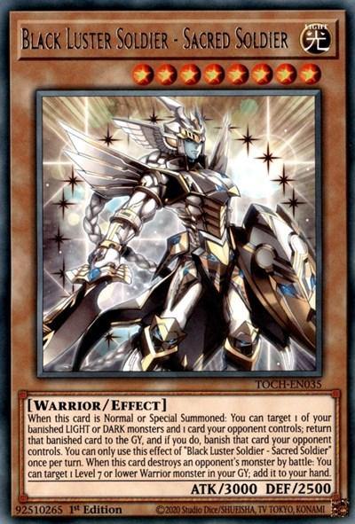 Black Luster Soldier - Sacred Soldier [TOCH-EN035] Rare - Board Wipe