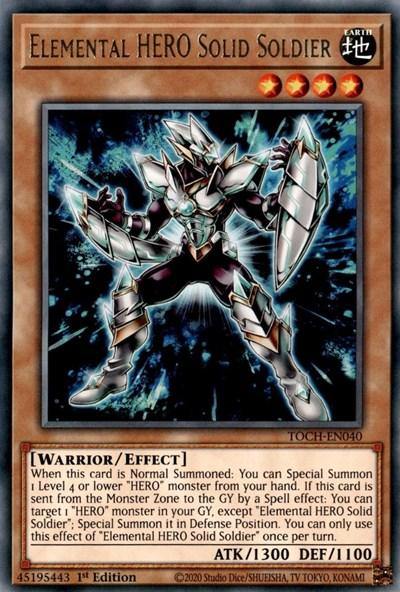Elemental HERO Solid Soldier [TOCH-EN040] Rare - Board Wipe
