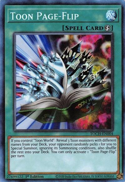 Toon Page-Flip (CR) [TOCH-EN004] Collector's Rare - Board Wipe