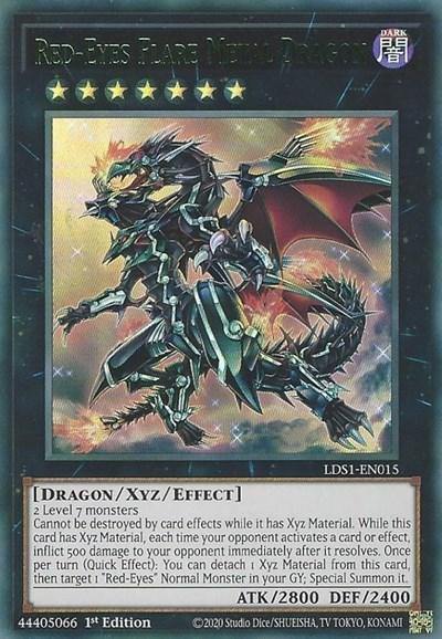 Red-Eyes Flare Metal Dragon (Green) [LDS1-EN015] Ultra Rare - Board Wipe