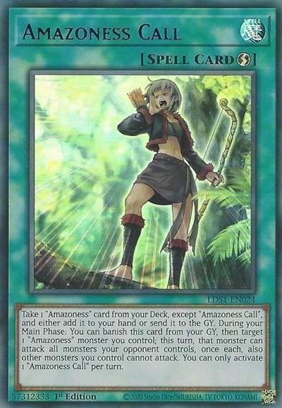 Amazoness Call (Blue) [LDS1-EN024] Ultra Rare - Board Wipe