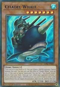Citadel Whale (Blue) [LDS1-EN027] Ultra Rare - Board Wipe