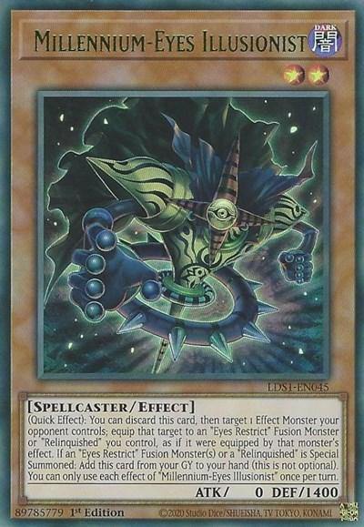 Millennium-Eyes Illusionist (Green) [LDS1-EN045] Ultra Rare - Board Wipe
