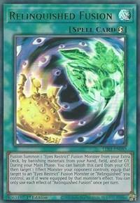 Relinquished Fusion (Green) [LDS1-EN049] Ultra Rare - Board Wipe