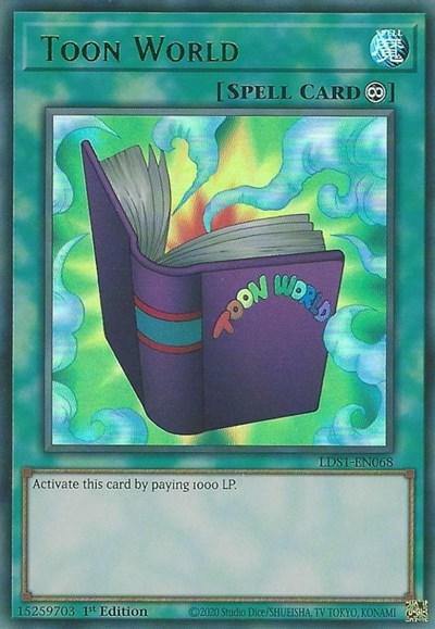 Toon World (Green) [LDS1-EN068] Ultra Rare - Board Wipe
