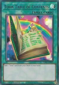 Toon Table of Contents (Blue) [LDS1-EN069] Ultra Rare - Board Wipe