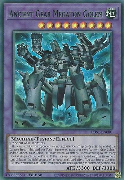 Ancient Gear Megaton Golem (Green) [LDS1-EN088] Ultra Rare - Board Wipe