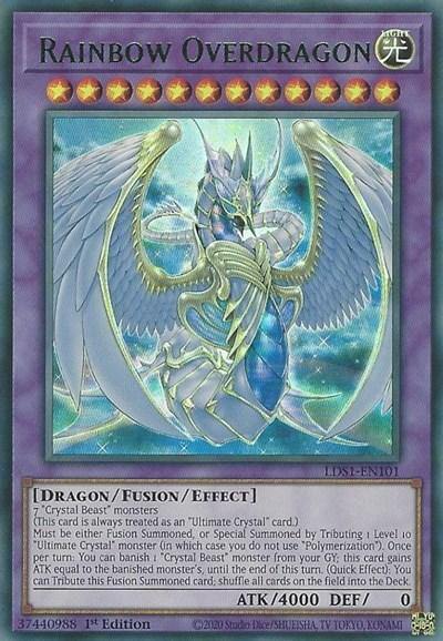 Rainbow Overdragon (Green) [LDS1-EN101] Ultra Rare - Board Wipe