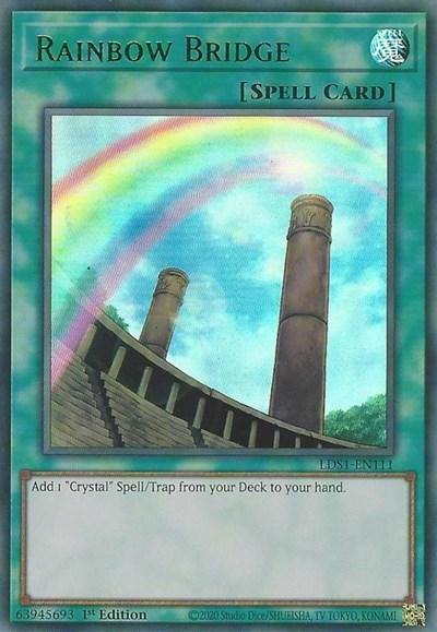 Rainbow Bridge (Green) [LDS1-EN111] Ultra Rare - Board Wipe