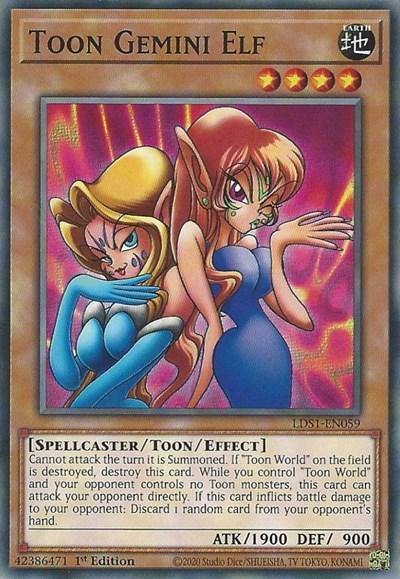 Toon Gemini Elf [LDS1-EN059] Common - Board Wipe