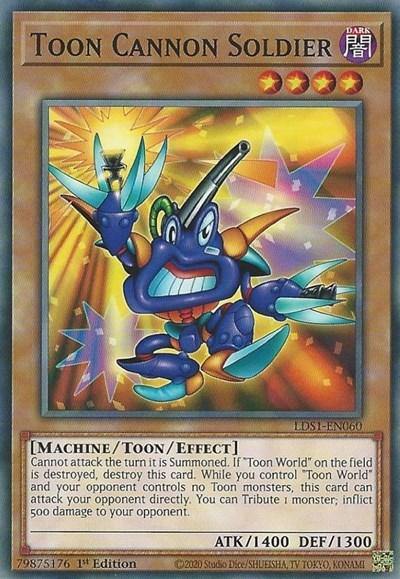 Toon Cannon Soldier [LDS1-EN060] Common - Board Wipe
