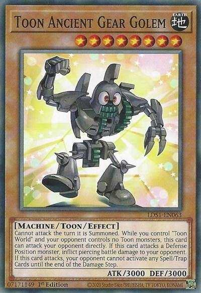 Toon Ancient Gear Golem [LDS1-EN063] Common - Board Wipe