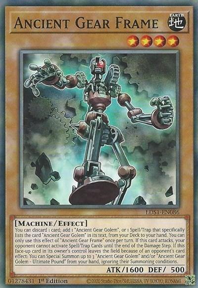 Ancient Gear Frame [LDS1-EN086] Common - Board Wipe
