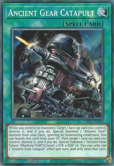 Ancient Gear Catapult [LDS1-EN089] Common - Board Wipe
