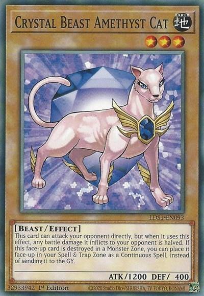 Crystal Beast Amethyst Cat [LDS1-EN093] Common - Board Wipe