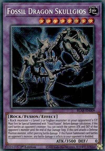 Fossil Dragon Skullgios [BLAR-EN009] Secret Rare - Board Wipe
