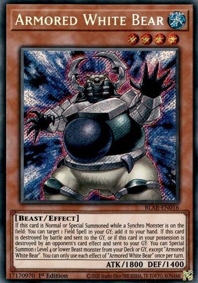 Armored White Bear [BLAR-EN016] Secret Rare - Board Wipe