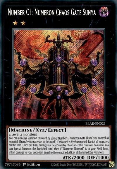 Number C1: Numeron Chaos Gate Sunya [BLAR-EN021] Secret Rare - Board Wipe