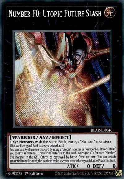 Number F0: Utopic Future Slash [BLAR-EN046] Secret Rare - Board Wipe