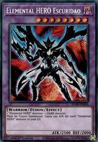 Elemental HERO Escuridao [BLAR-EN056] Secret Rare - Board Wipe