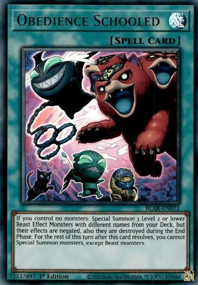 Obedience Schooled [BLAR-EN071] Ultra Rare - Board Wipe