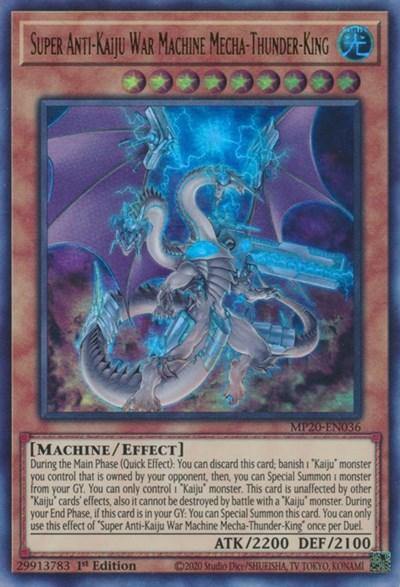 Super Anti-Kaiju War Machine Mecha-Thunder-King [MP20-EN036] Ultra Rare - Board Wipe