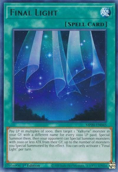 Final Light [MP20-EN045] Rare - Board Wipe