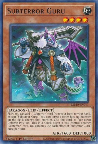 Subterror Guru [MP20-EN047] Rare - Board Wipe