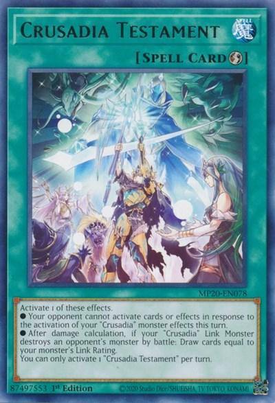 Crusadia Testament [MP20-EN078] Rare - Board Wipe