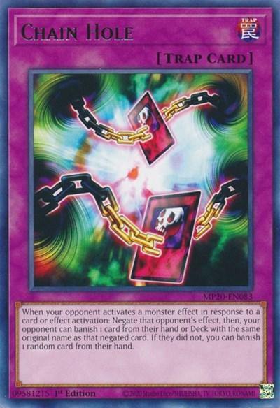 Chain Hole [MP20-EN083] Rare - Board Wipe