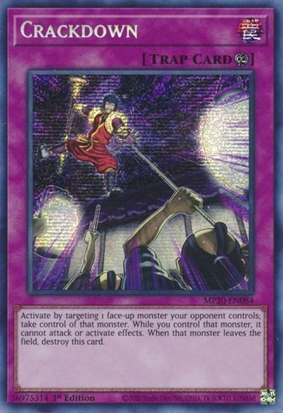 Crackdown [MP20-EN084] Prismatic Secret Rare - Board Wipe