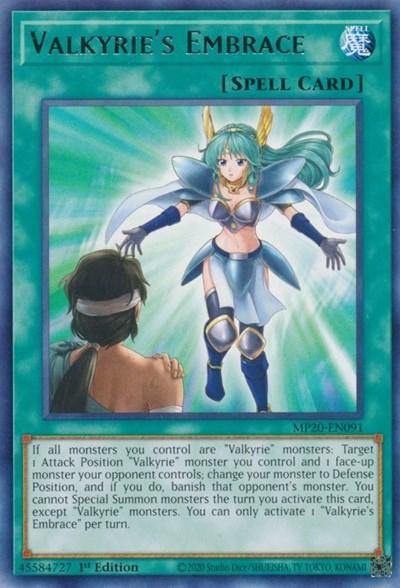Valkyrie's Embrace [MP20-EN091] Rare - Board Wipe