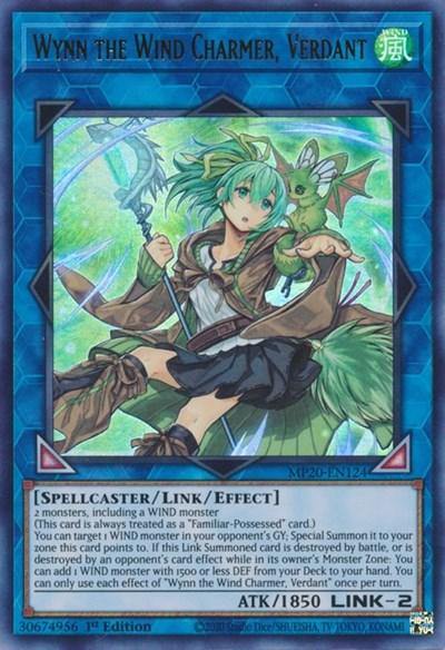 Wynn the Wind Charmer, Verdant [MP20-EN124] Ultra Rare - Board Wipe
