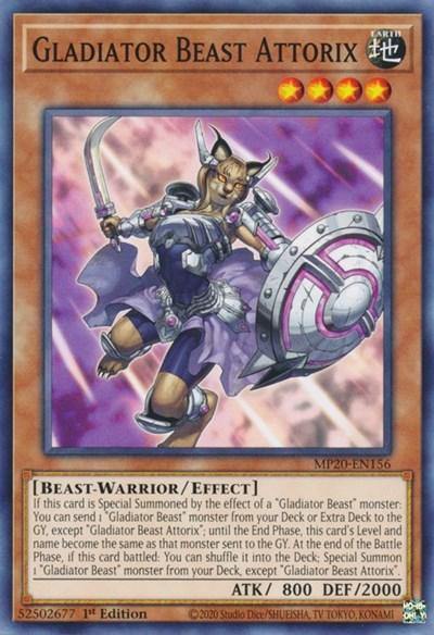 Gladiator Beast Attorix [MP20-EN156] Common - Board Wipe