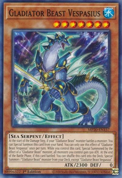 Gladiator Beast Vespasius [MP20-EN157] Common - Board Wipe