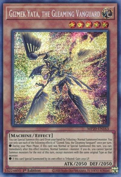 Gizmek Yata, the Gleaming Vanguard [MP20-EN163] Prismatic Secret Rare - Board Wipe