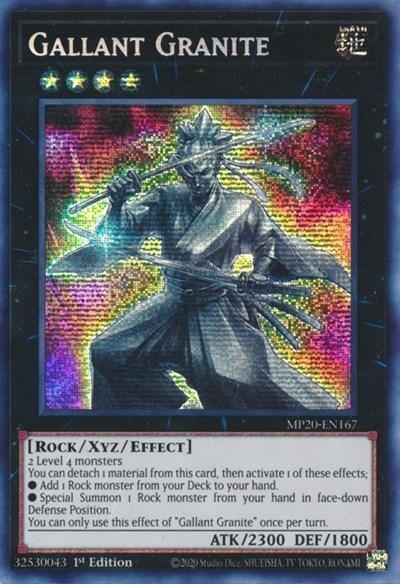 Gallant Granite [MP20-EN167] Prismatic Secret Rare - Board Wipe