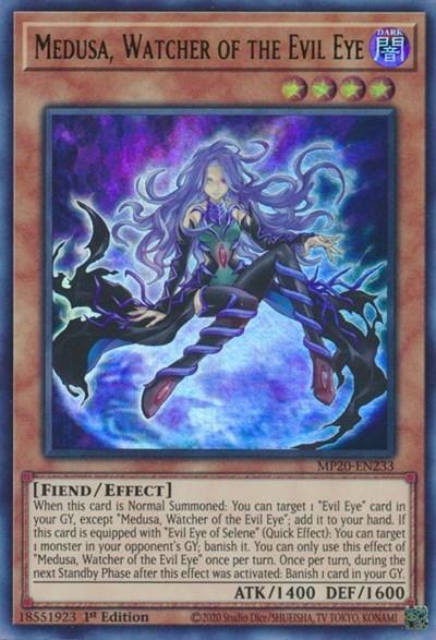 Medusa, Watcher of the Evil Eye [MP20-EN233] Ultra Rare - Board Wipe