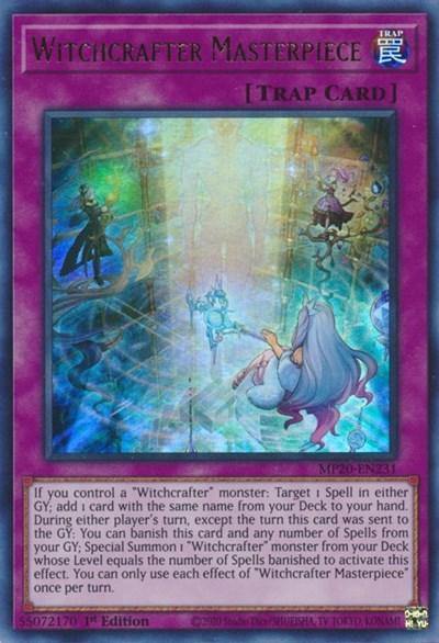 Witchcrafter Masterpiece [MP20-EN231] Ultra Rare - Board Wipe