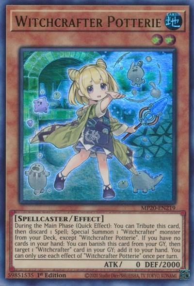 Witchcrafter Potterie [MP20-EN219] Ultra Rare - Board Wipe