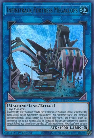 Infinitrack Fortress Megaclops [MP20-EN216] Ultra Rare - Board Wipe