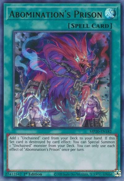 Abomination's Prison [MP20-EN182] Ultra Rare - Board Wipe