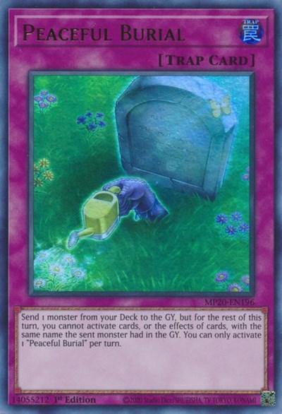 Peaceful Burial [MP20-EN196] Ultra Rare - Board Wipe