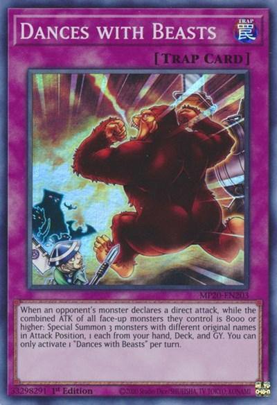 Dances with Beasts [MP20-EN203] Super Rare - Board Wipe