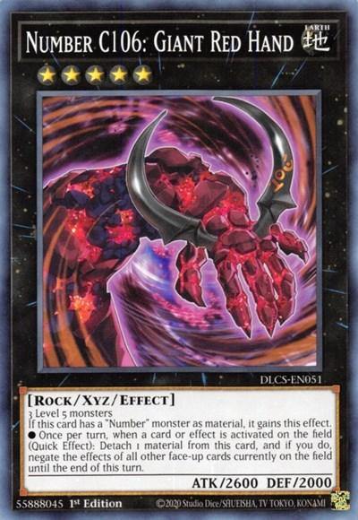 Number C106: Giant Red Hand [DLCS-EN051] Common - Board Wipe