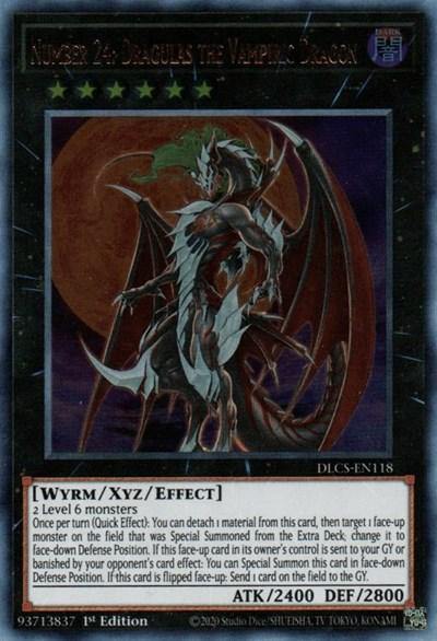 Number 24: Dragulas the Vampiric Dragon [DLCS-EN118] Ultra Rare - Board Wipe